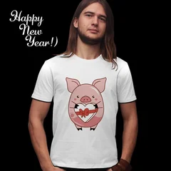 New Year 2019, Новый Год 2019, свинья, свинка, поросенок, конфеты